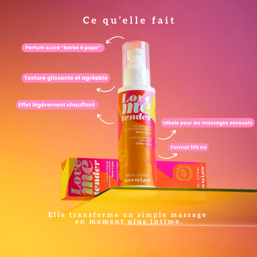 Huile de massage 🍭 Barbe à Papa