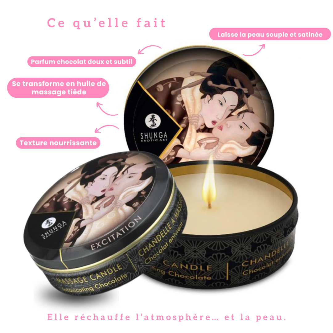 Bougie de massage 🍫 Chocolat