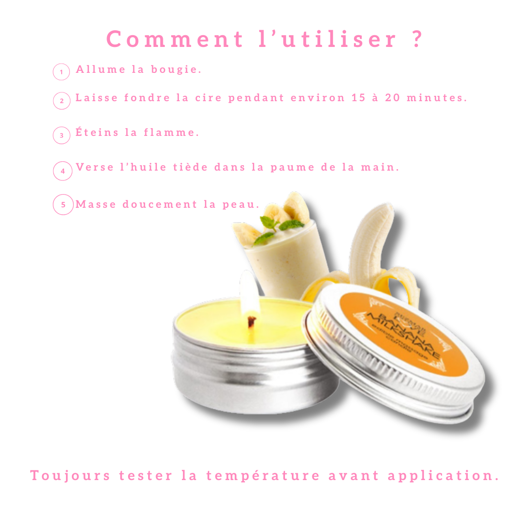 Mini bougie de massage