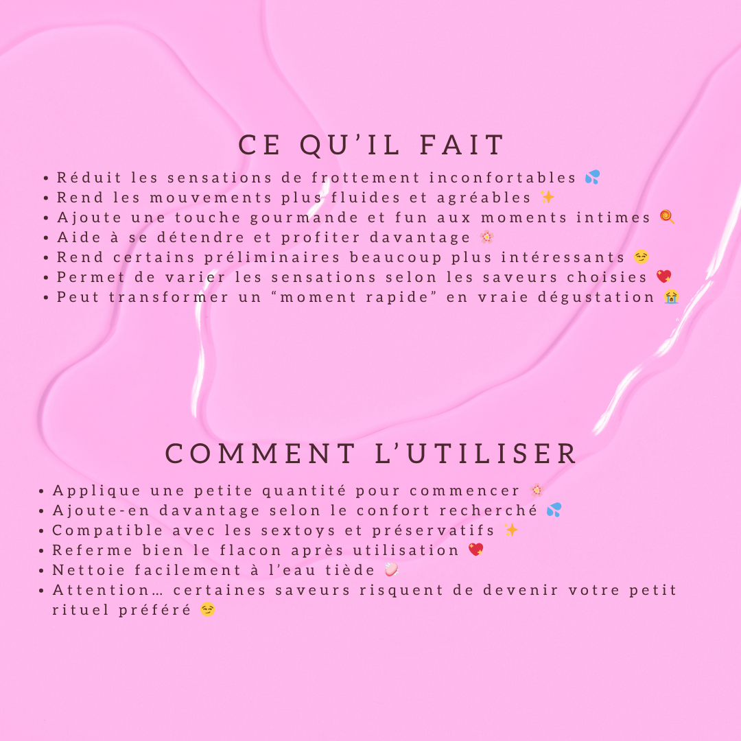 🍭 Lubrifiant Intime Aromatisé
